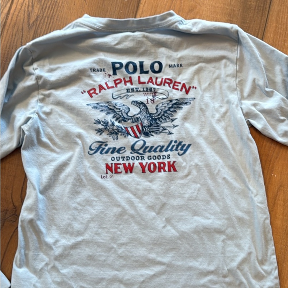 Polo Ralph Lauren "Fine Quality Outdoor Goods" long-sleeve graphic tee Kids